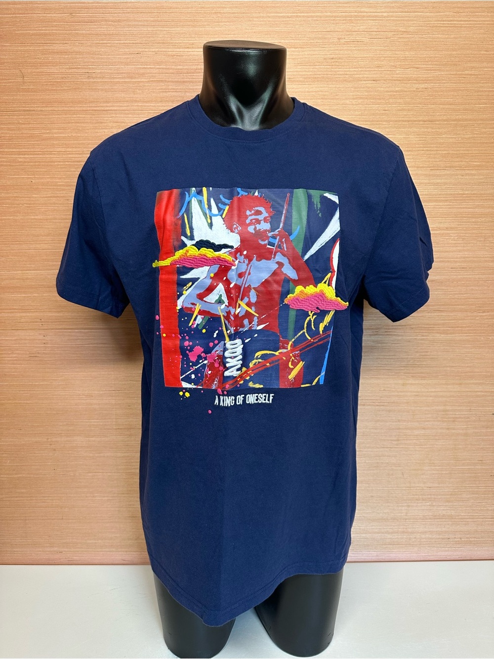AKOO A King of Oneself Blue Short Sleeve T-Shirt Adult Size XXL